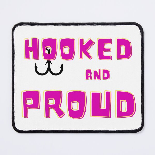 Item preview, Hooked and Proud Funny Fishing Design – Proud Angler Gift for Fishermen & Fishing Lovers designed and sold by Anasalseady.