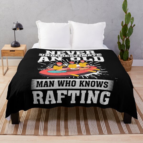 Item preview, Never Underestimate an Old Man Who knows Rafting designed and sold by CosmoKitsch.