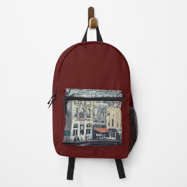 Item preview, Hampstead High street, aubergine and cream designed and sold by Aylmer Art, Aylmer Parade, N2 0PE.