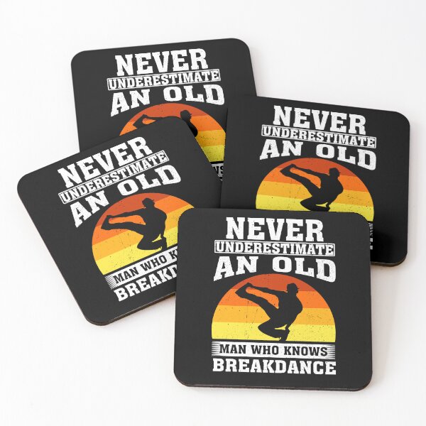 Item preview, Never Underestimate an Old Man Who knows Breakdance  designed and sold by CosmoKitsch.