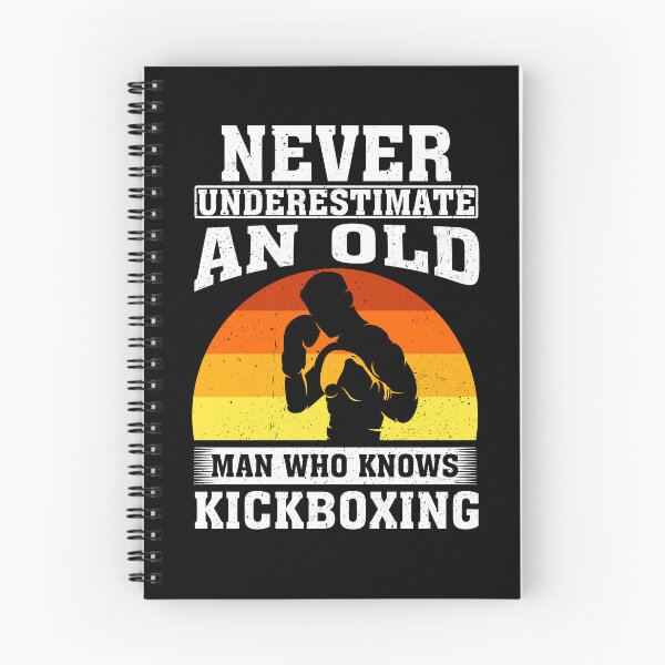 Item preview, Never Underestimate an Old Man Who knows Kickboxing  designed and sold by CosmoKitsch.