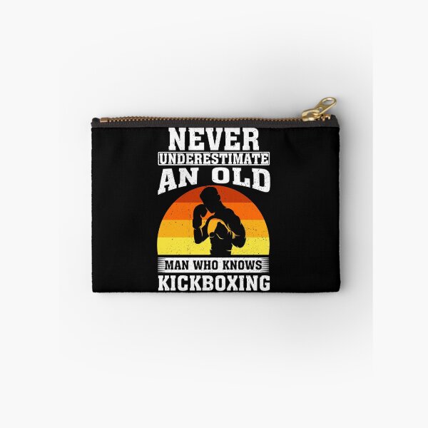 Item preview, Never Underestimate an Old Man Who knows Kickboxing  designed and sold by CosmoKitsch.