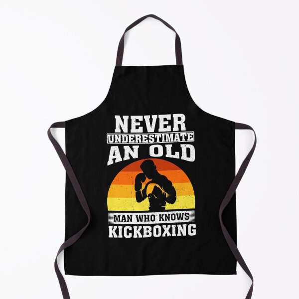 Item preview, Never Underestimate an Old Man Who knows Kickboxing designed and sold by CosmoKitsch.