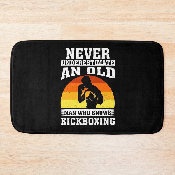 Item preview, Never Underestimate an Old Man Who knows Kickboxing  designed and sold by CosmoKitsch.