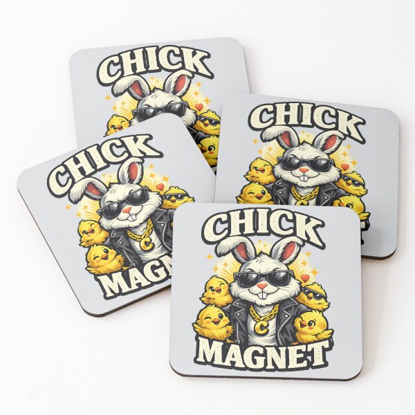 Item preview, Funny Easter Chick Magnet Bunny Rocker designed and sold by Shirtaholism.