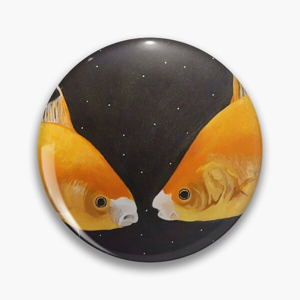Item preview, Goldfish In Space Acrylic Painting designed and sold by Baileypaints.