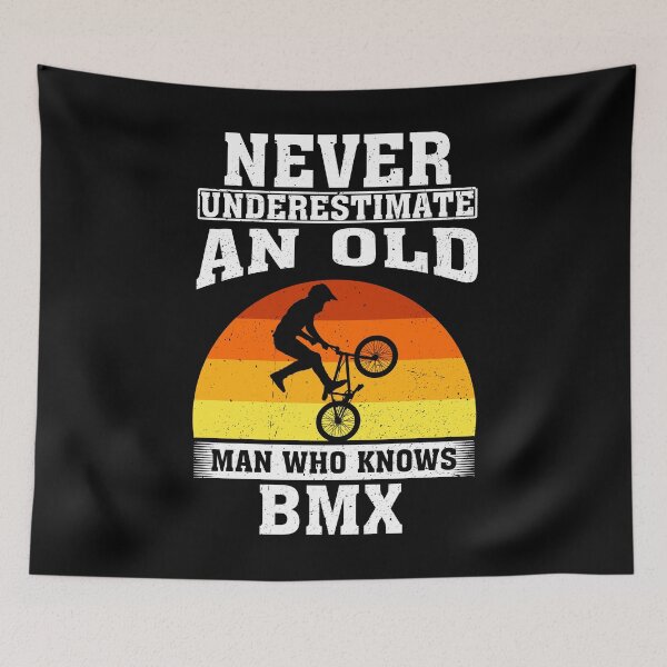 Item preview, Never Underestimate an Old Man Who knows Bmx designed and sold by CosmoKitsch.