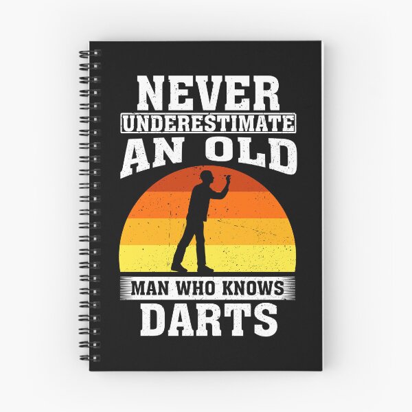 Item preview, Never Underestimate an Old Man Who knows darts designed and sold by CosmoKitsch.