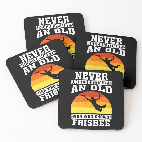 Item preview, Never Underestimate an Old Man Who knows Frisbee designed and sold by CosmoKitsch.