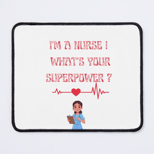 Item preview, Funny Nurse Superpower Quote Healthcare Worker Design designed and sold by FunSticky14.