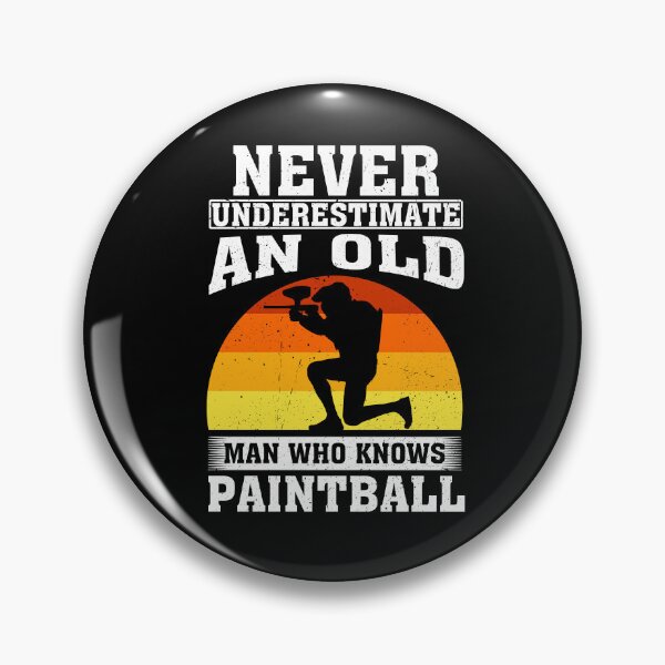 Item preview, Never Underestimate an Old Man Who knows Paintball  designed and sold by CosmoKitsch.