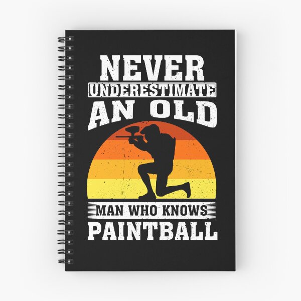 Item preview, Never Underestimate an Old Man Who knows Paintball  designed and sold by CosmoKitsch.