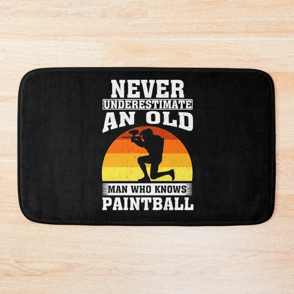 Item preview, Never Underestimate an Old Man Who knows Paintball  designed and sold by CosmoKitsch.