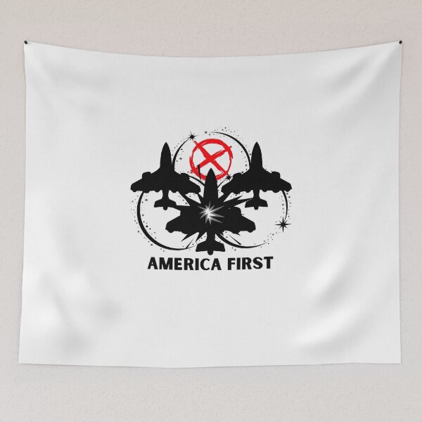 Item preview, America First – Patriotic USA Pride Design designed and sold by FaridShop ⭐⭐⭐⭐⭐.