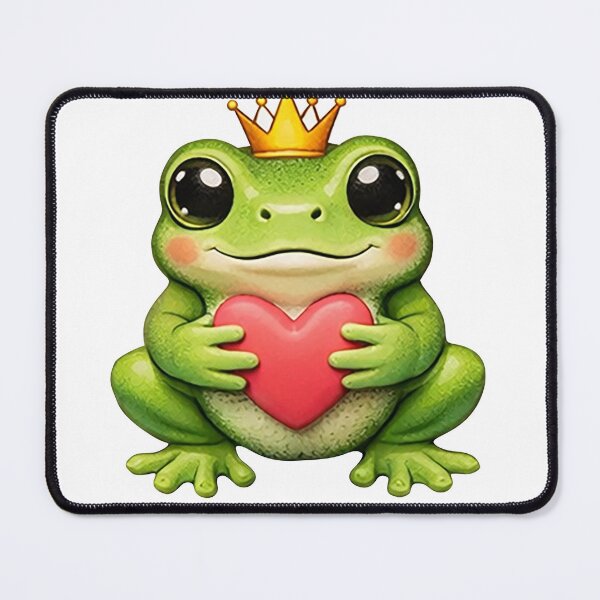 Item preview, Cute Frog with Beautiful Heart - Crown Frog designed and sold by HS-Brands.