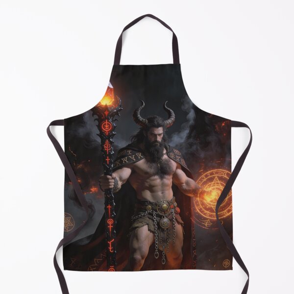 Item preview, Infernal Rune Wizard - The Horned Archmage of Fire designed and sold by MysticOzzy.
