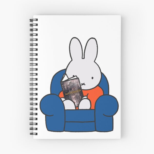 Item preview, miffy reading alchemised designed and sold by liveawhimsylife.