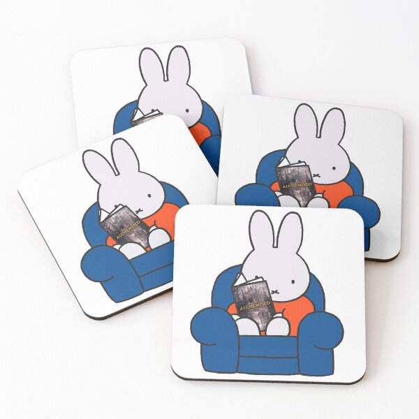 Item preview, miffy reading alchemised designed and sold by liveawhimsylife.