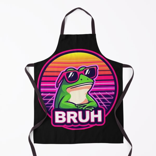 Item preview, Bruh Frog Vaporwave Retro Meme designed and sold by crazygoose30.
