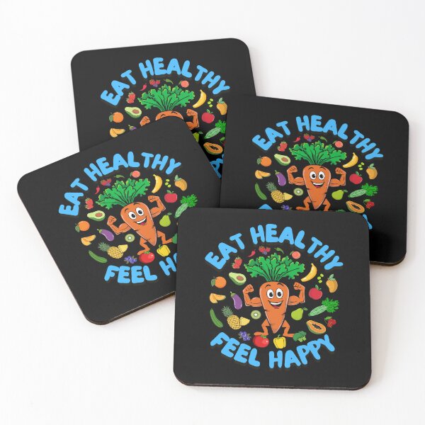 Item preview, Eat Healthy Feel Happy fruits and vegetables designed and sold by Shedronpanda.
