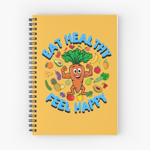 Item preview, Eat Healthy Feel Happy fruits and vegetables designed and sold by Shedronpanda.