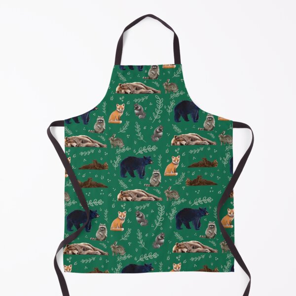 Item preview, Woodland Wild Animals Illustration Pattern designed and sold by Art of Camping Now.
