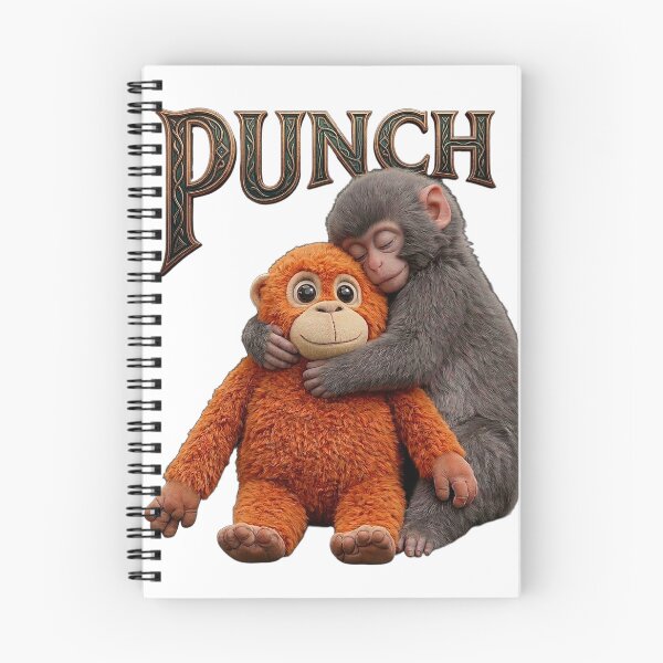 Item preview, Punch Monkey Hugging Plush Toy . Viral Cute Baby Monkey Meme, Funny Monkey Lover Gift designed and sold by TuyaArts.