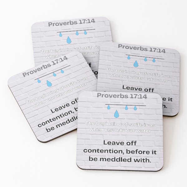 Item preview, Proverbs 17:14 designed and sold by Undonemadenew.
