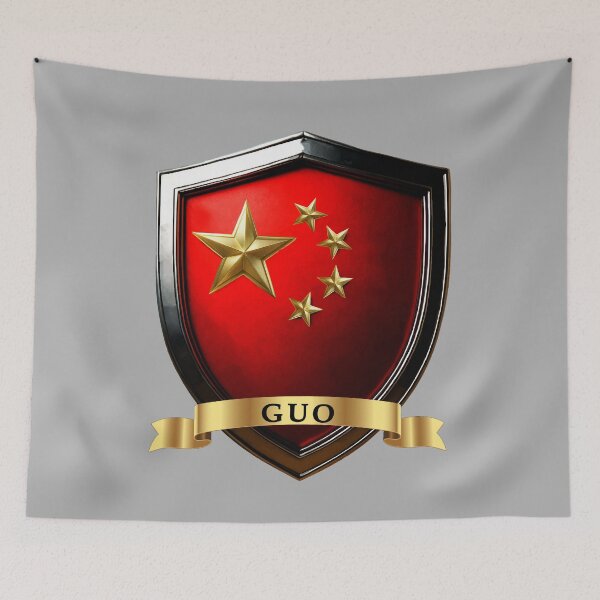 Artikelvorschau, Guo China Familienname Schild entworfen und verkauft von Highlandkings.