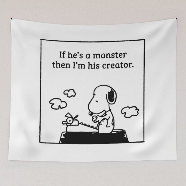 Item preview, snoopy reading alchemised manacled quote designed and sold by liveawhimsylife.