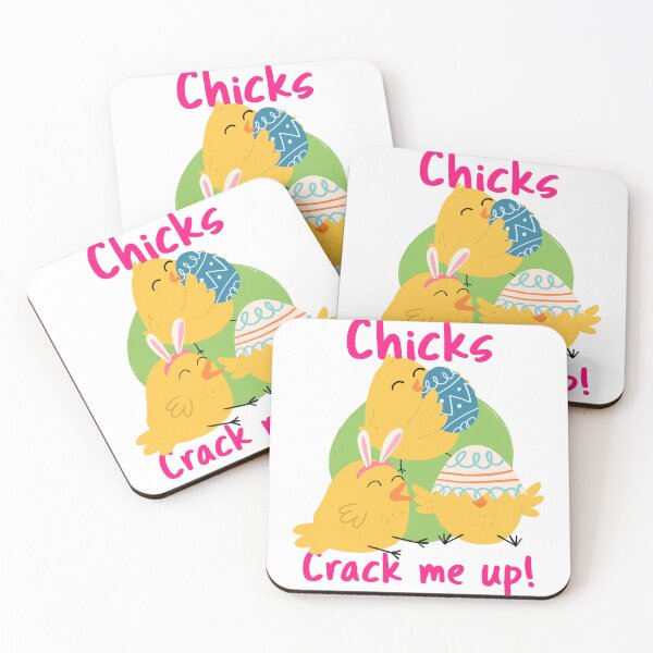 Item preview, Chicks Crack Me Up! #chicken #chicks #easter #egg #yellow designed and sold by Fanybany.
