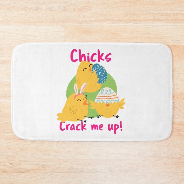 Item preview, Chicks Crack Me Up! #chicken #chicks #easter #egg #yellow designed and sold by Fanybany.