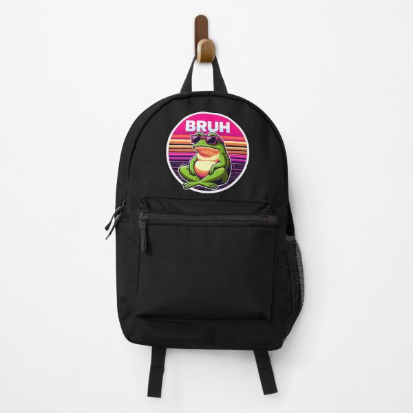 Item preview, Bruh Frog Retro Synthwave Meme designed and sold by crazygoose30.