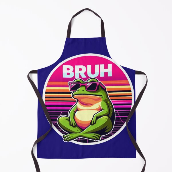 Item preview, Bruh Frog Retro Synthwave Meme designed and sold by crazygoose30.