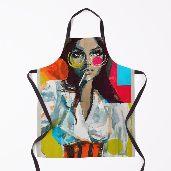 Item preview, Embrace Bold Pop Art Style with a Fashionable Woman in Oversized Round Glasses designed and sold by OlfactoART Studio.