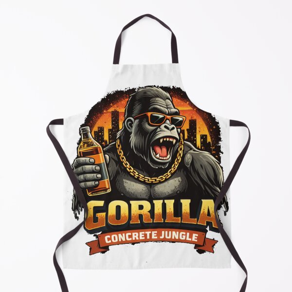 Item preview, Gorilla Concrete Jungle – Urban King Funny Party Gorilla Design designed and sold by hiperdinotees.