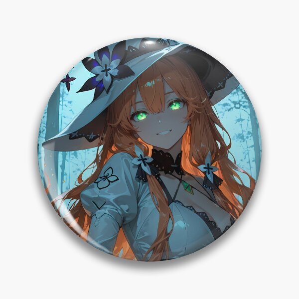 Item preview, KAEDE Anime Waifu Witch Casting Enchanted Forest Spell designed and sold by BorgSpareParts.