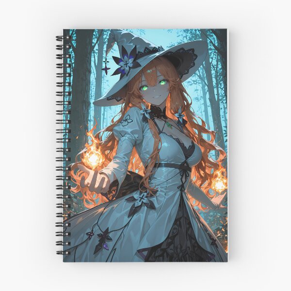 Item preview, KAEDE Anime Waifu Witch Casting Enchanted Forest Spell designed and sold by BorgSpareParts.
