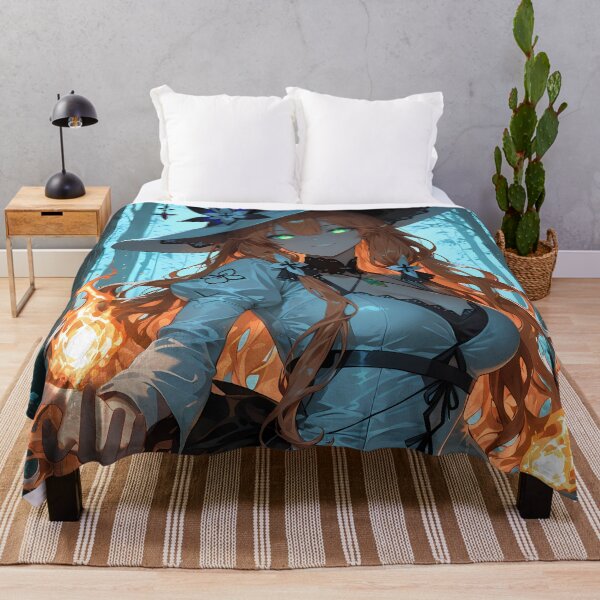 Item preview, KAEDE Anime Waifu Witch Casting Enchanted Forest Spell designed and sold by BorgSpareParts.