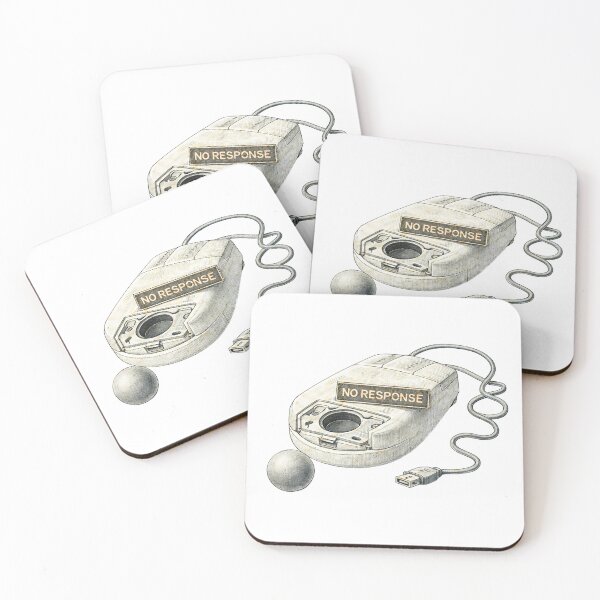 Item preview, Retro Ball Mouse – No Response Sticker Illustration designed and sold by Felixuss.
