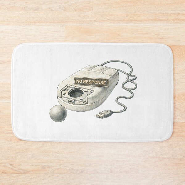 Item preview, Retro Ball Mouse – No Response Sticker Illustration designed and sold by Felixuss.
