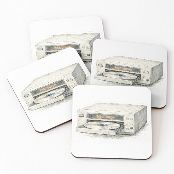 Item preview, Retro CD Player – Disc Error Sticker Illustration designed and sold by Felixuss.