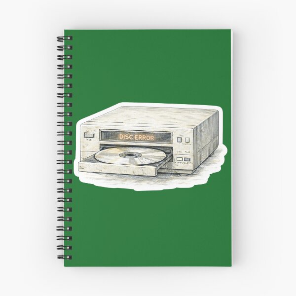 Item preview, Retro CD Player – Disc Error Sticker Illustration designed and sold by Felixuss.