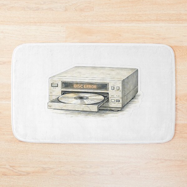 Item preview, Retro CD Player – Disc Error Sticker Illustration designed and sold by Felixuss.