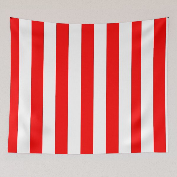 Item preview, Red and White Cabana Stripes  designed and sold by DanielleGensler.