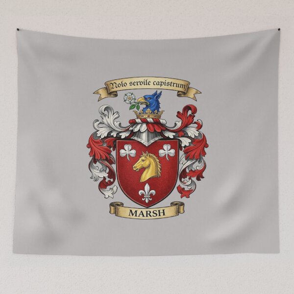 Item preview, The Marsh Family Coat of Arms designed and sold by BagTown Clans.
