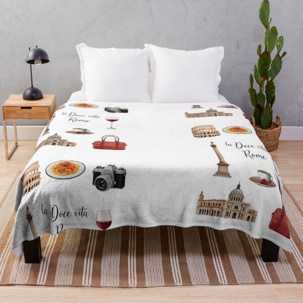 Item preview, Copy of Watercolor clipart of Rome featuring famous landmarks, food, drinks, and items related to Italian culture designed and sold by SpaceartLilu.