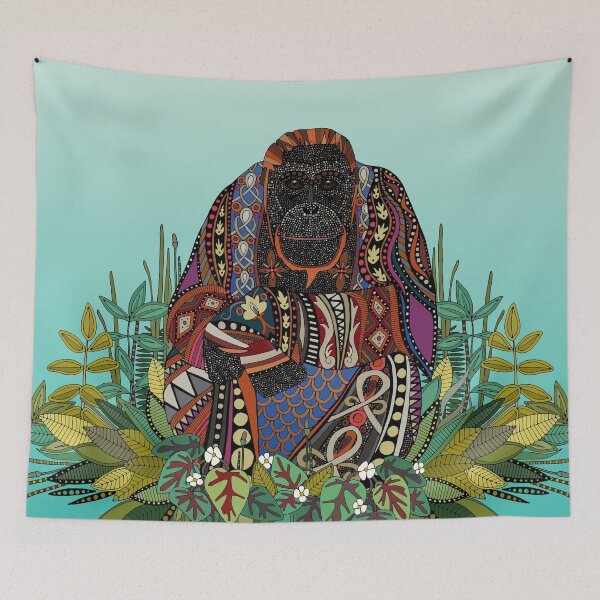 Item preview, orangutan king turquoise designed and sold by scrummy.