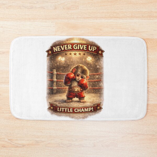 Item preview, Punch Monkey Little Champ – Never Give Up Cute Baby Macaque Boxer Illustration designed and sold by The Engineer.