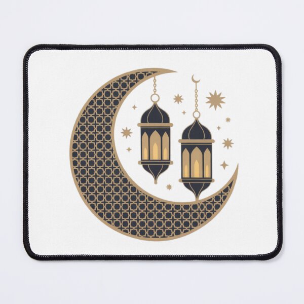 Item preview, Ramadan Mubarak Islamic Crescent Moon & Lantern Design designed and sold by SHop25souka.